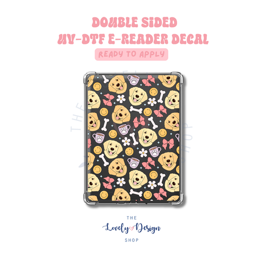 Golden Retriever - UV DTF E-Reader Decal - Aug 27