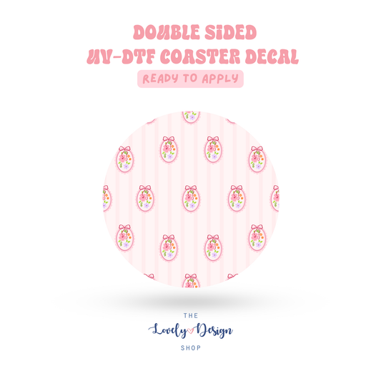 Flower Frames - UV DTF Coaster Decal - Aug 8
