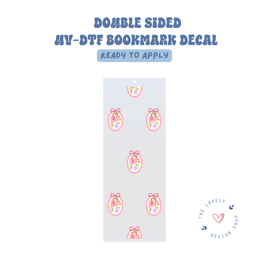 Flower Frames - UV DTF Bookmark Decal - Aug 8