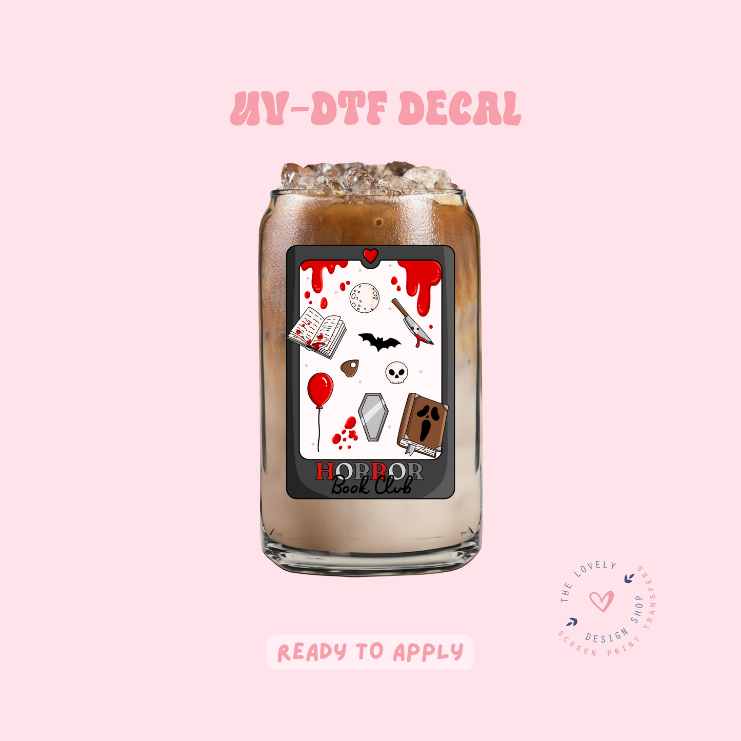 Horror Book Club Tarot Card - UV DTF Cup Decal - Jun 11