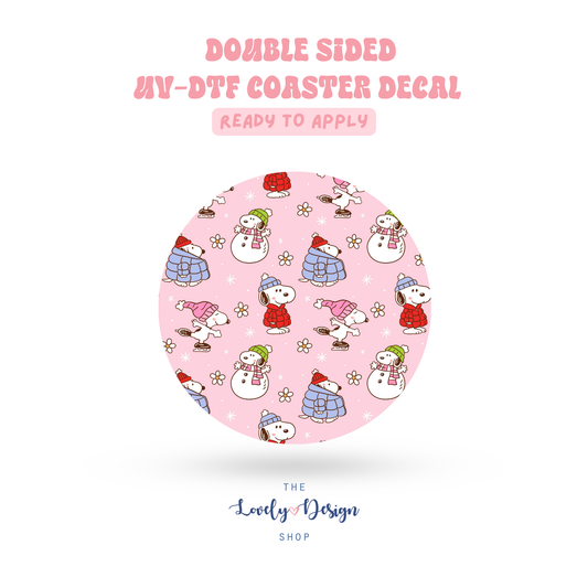Cold Snoopy - UV DTF Coaster Decal - Sep 15
