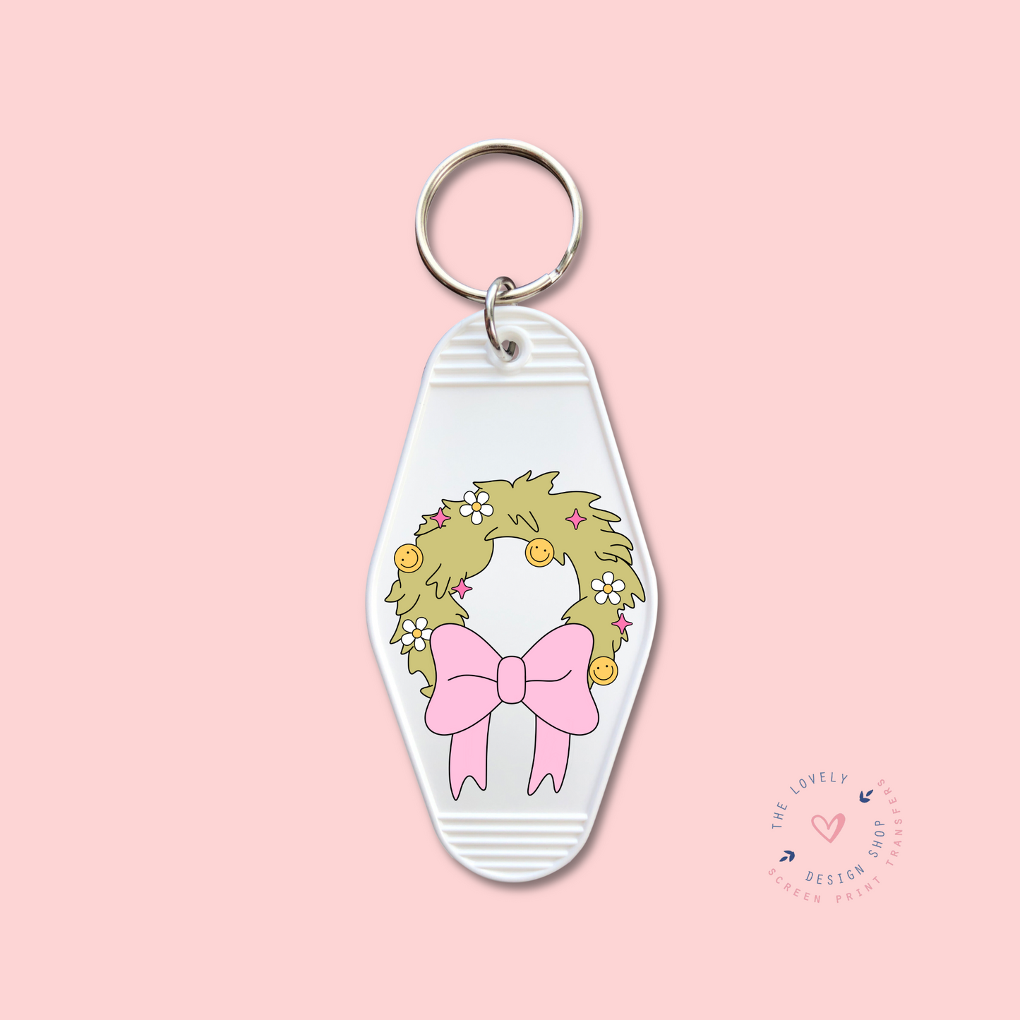 Christmas Wreath -  Keychain UV DTF Decal - Sep 30