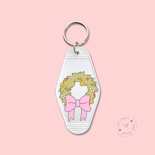 Christmas Wreath -  Keychain UV DTF Decal - Sep 30