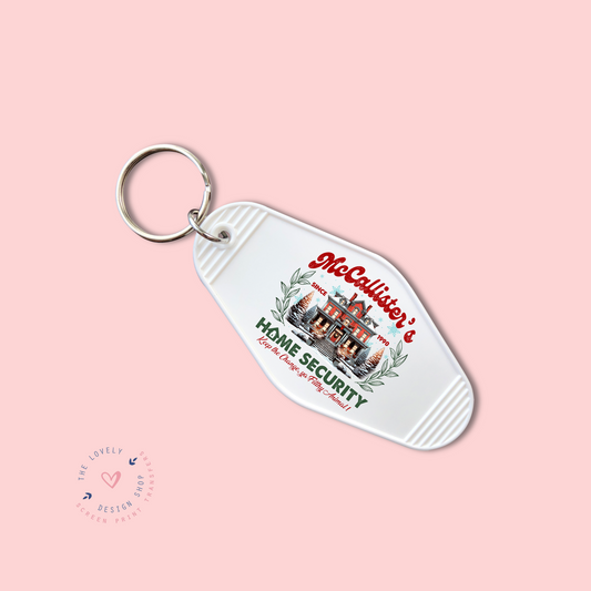 McCallister's Home Security -  Keychain UV DTF Decal - Oct 28