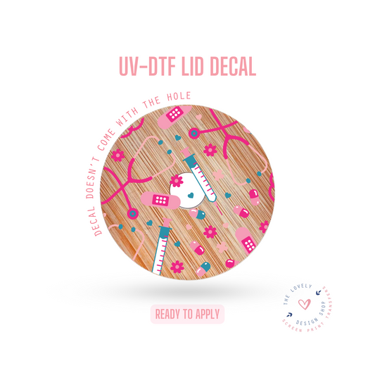 Nifty Nurse - UV DTF Lid Decal (Ready to Ship) Apr 1