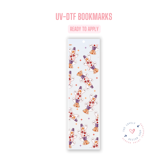 Ghost Lava Lamp - UV DTF Bookmark Decal - Aug 12