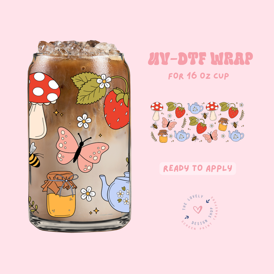 Cottage Life - UV DTF 16 oz Libbey Cup Wrap - Apr 23