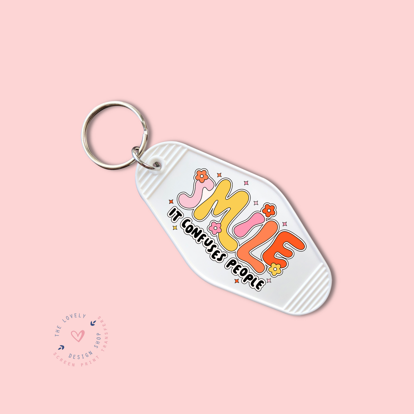 Smile - Keychain UV DTF Decal - Jan 6