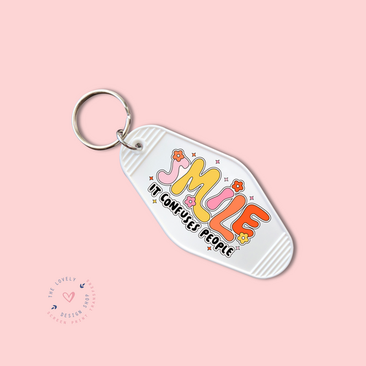 Smile - Keychain UV DTF Decal - Jan 6