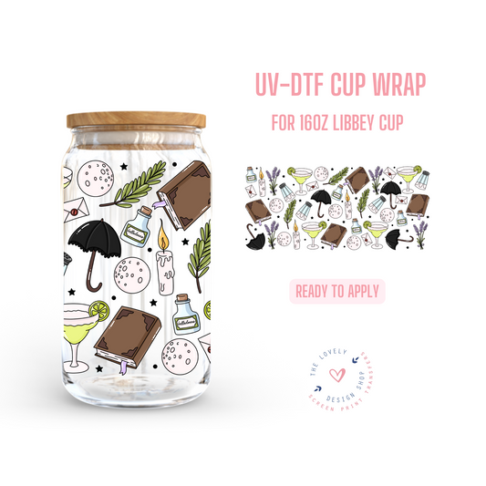 Practical Magic - UV DTF 16 oz Libbey Cup Wrap - Sep 3