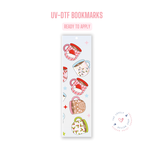 Christmas Mugs - UV DTF Bookmark Decal - Oct 8
