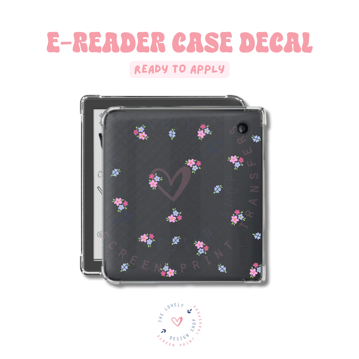 Ditsy Floral - UV DTF E-Reader Decal - Feb 4