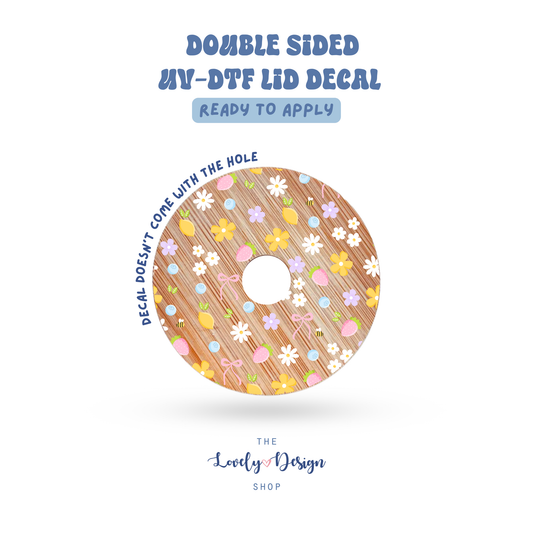 Fruity Floral - UV DTF Lid Decal - Aug 8