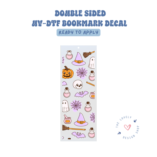 Purplish Halloween - UV DTF Bookmark Decal - Aug 27
