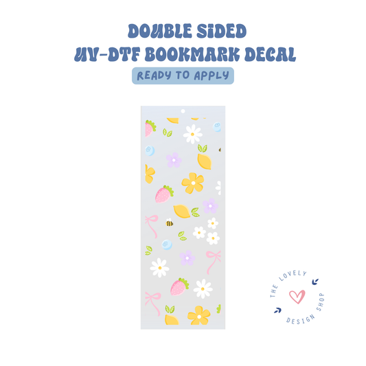 Fruity Floral - UV DTF Bookmark Decal - Aug 8
