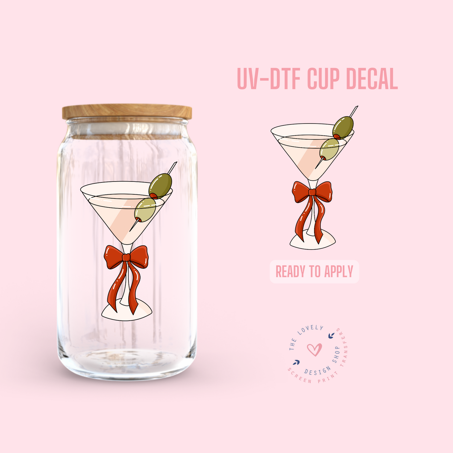 Dirty Martini - UV DTF Cup Decal - Jan 14