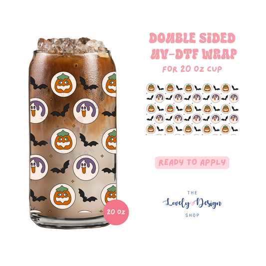 Halloween Cookies - UV DTF 20 oz Libbey Cup Wrap - Aug 8