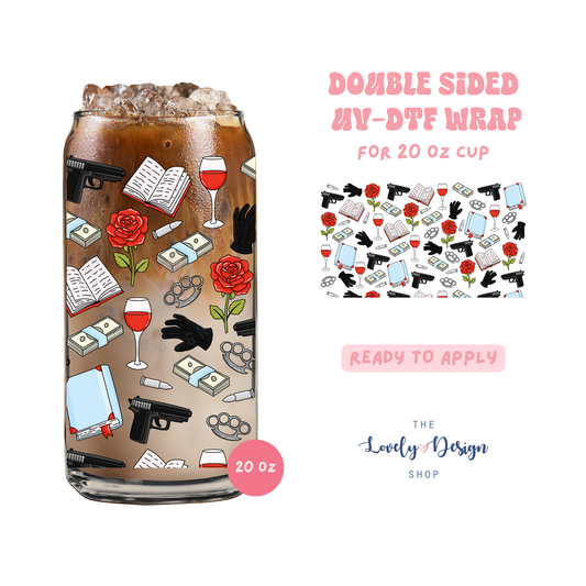 Mafia Romance - UV DTF 20 oz Libbey Cup Wrap - Aug 8