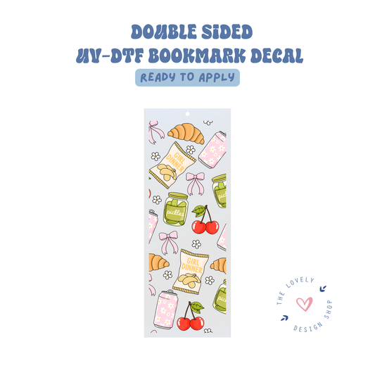 Girl Food - UV DTF Bookmark Decal - Aug 27
