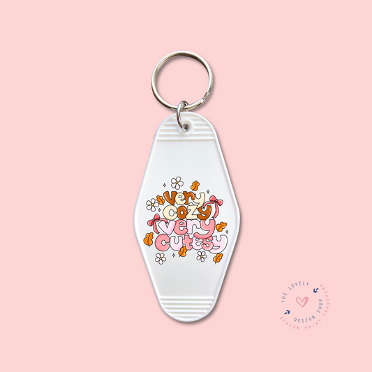 Very Cozy Very Cutesy -  Keychain UV DTF Decal - Sep 30