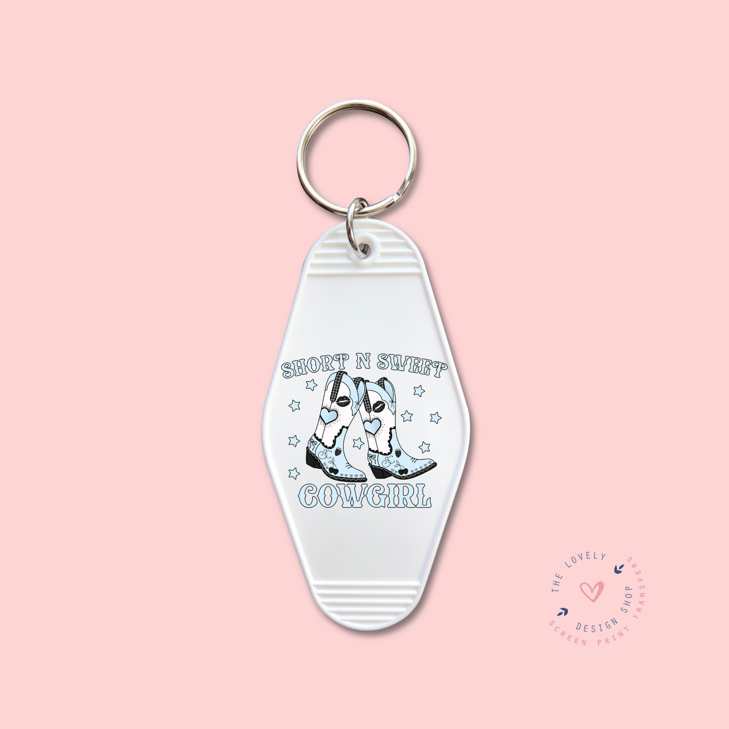 Short And Sweet - Blue -  Keychain UV DTF Decal - Nov 12