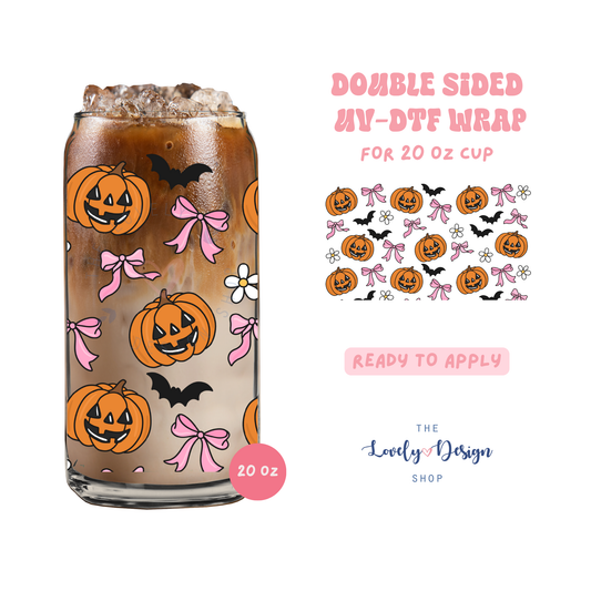 Halloween - UV DTF 20 oz Libbey Cup Wrap - Aug 8