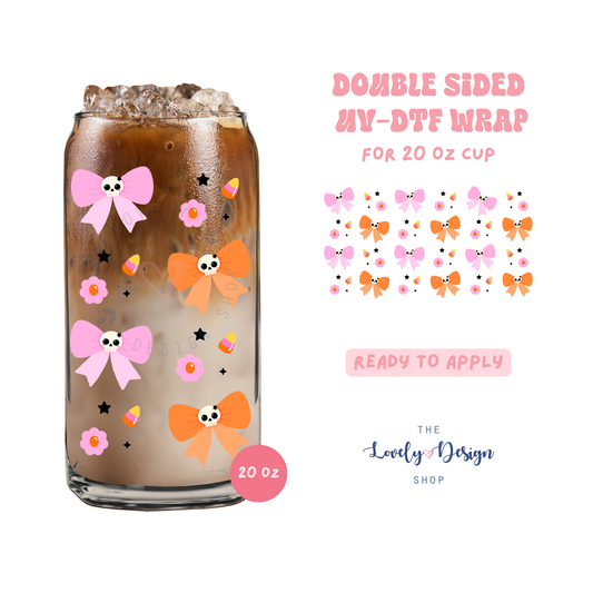 Punk Bows - UV DTF 20 oz Libbey Cup Wrap - Aug 8