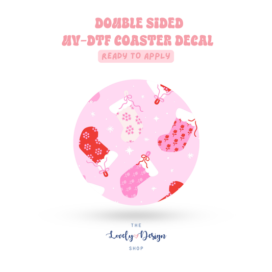 Stockings - UV DTF Coaster Decal - Sep 15