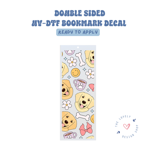 Golden Retriever - UV DTF Bookmark Decal - Aug 27