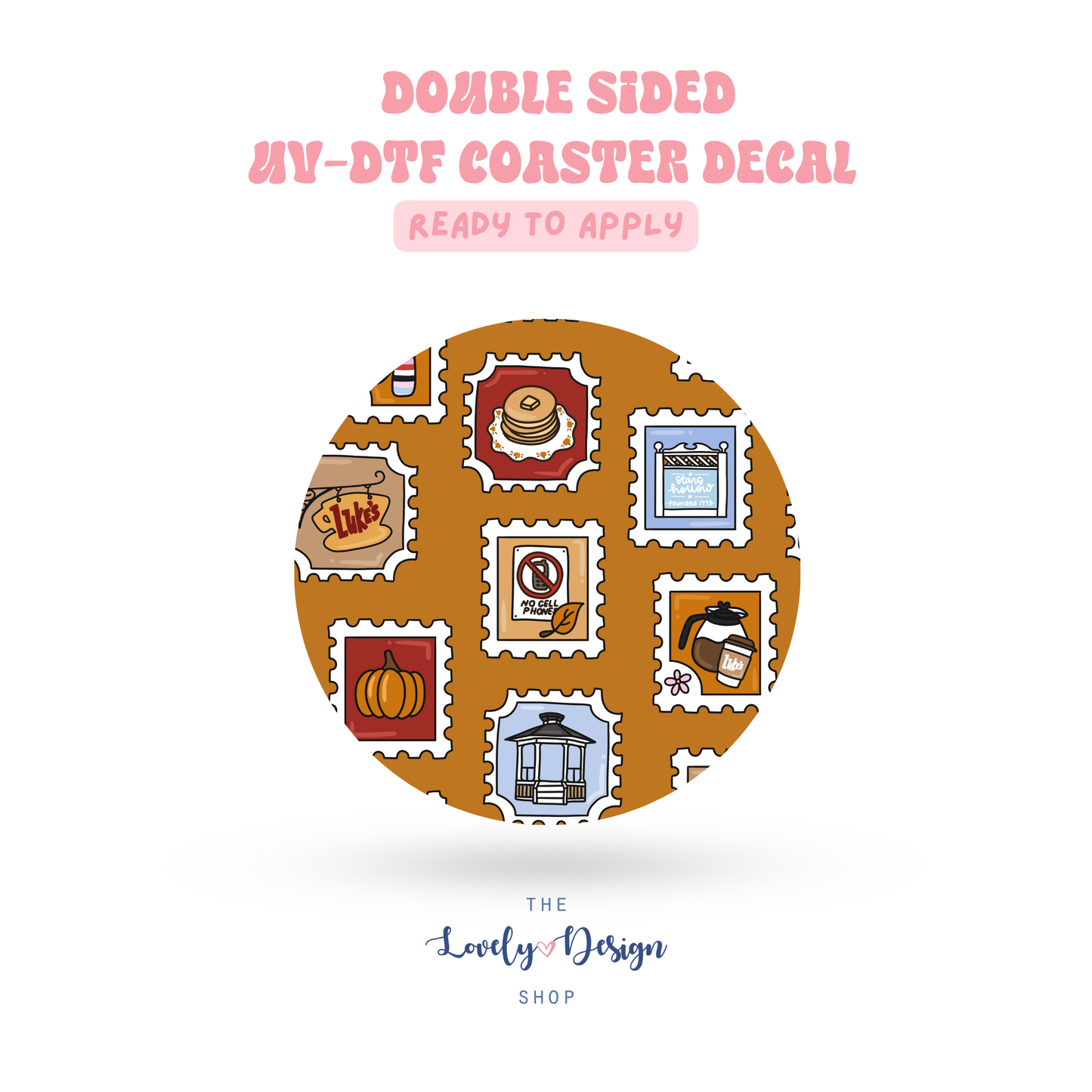 GG Show Stamps - UV DTF Coaster Decal - Aug 8