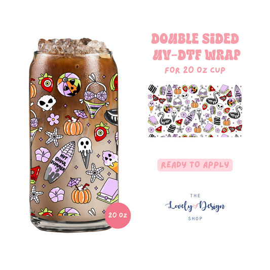 Summerween - UV DTF 20 oz Libbey Cup Wrap - Aug 8