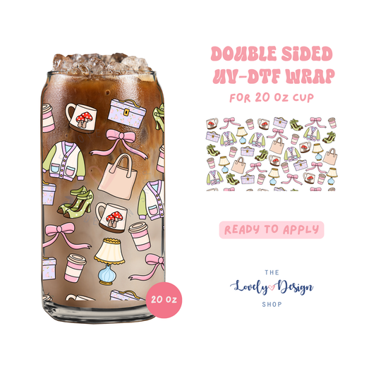 Thrifted - UV DTF 20 oz Libbey Cup Wrap - Aug 8