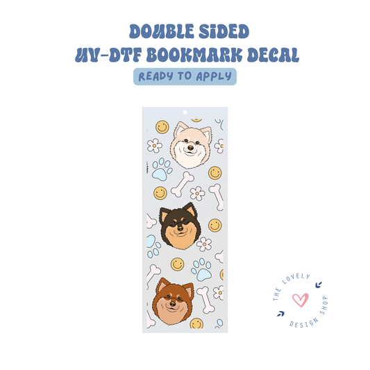 Lap Dog - UV DTF Bookmark Decal - Aug 27