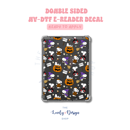 Spooky Cute Dog - UV DTF E-Reader Decal - July 24