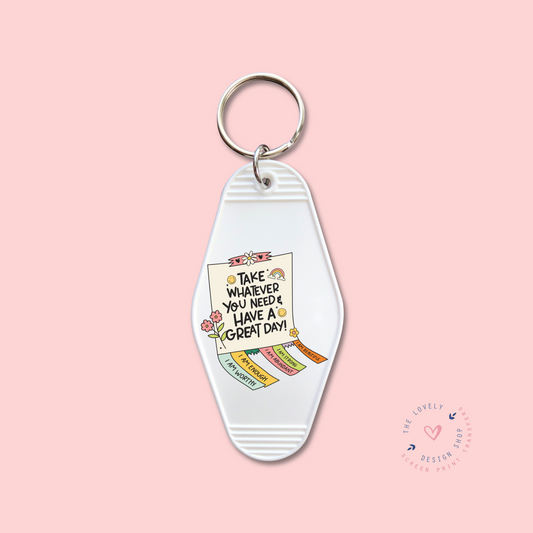 Self Care Is Cozy Nights In -  Keychain UV DTF Decal - Nov 12