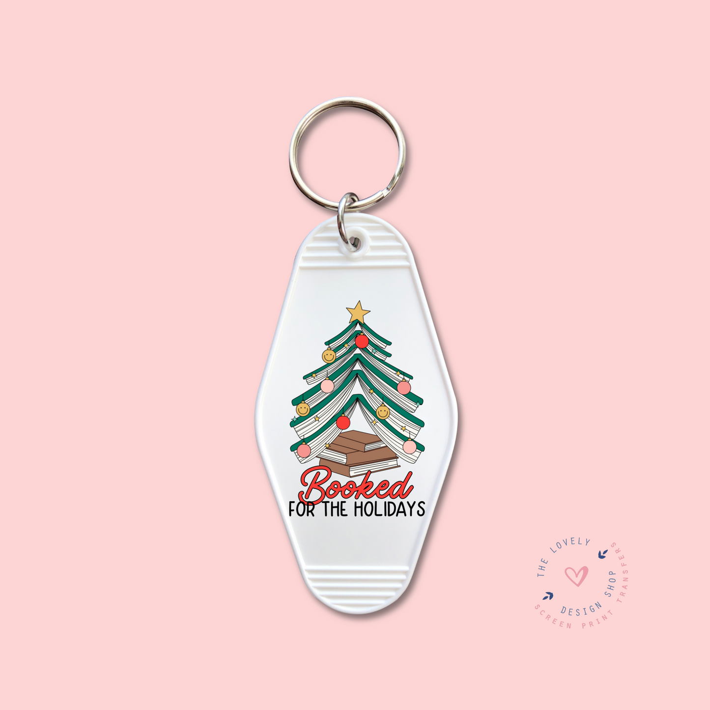 Booked For The Holidays -  Keychain UV DTF Decal - Sep 30