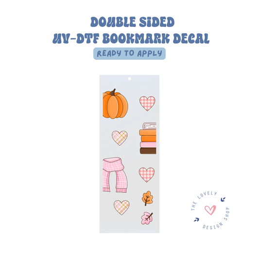Autumn Girlie - UV DTF Bookmark Decal - Aug 27