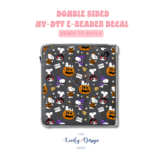 Spooky Cute Dog - UV DTF E-Reader Decal - July 24