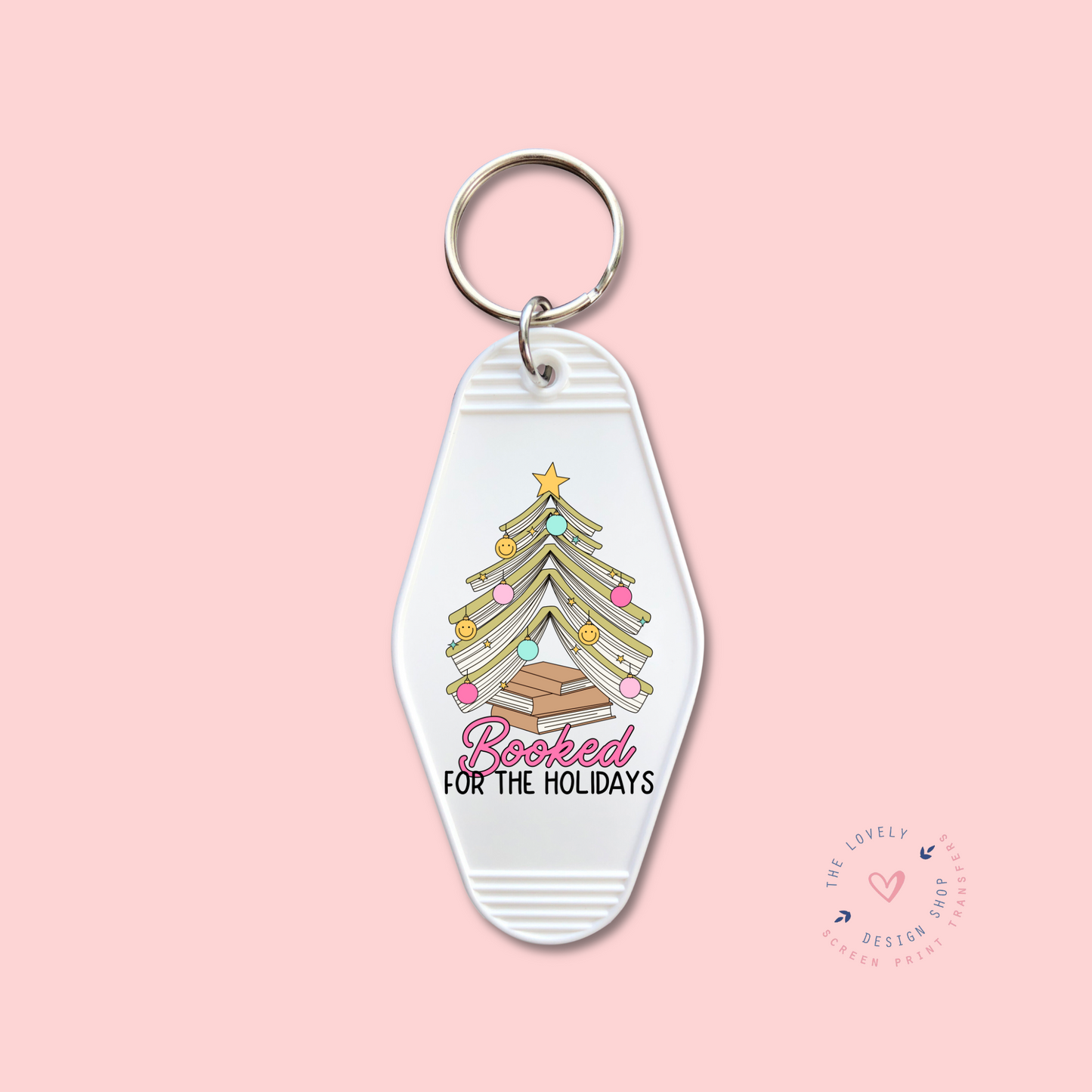 Booked For The Holidays -  Keychain UV DTF Decal - Sep 30