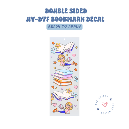 Liz Books - UV DTF Bookmark Decal - Aug 8