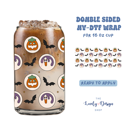 Halloween Cookies - UV DTF 16 oz Libbey Cup Wrap - Aug 8