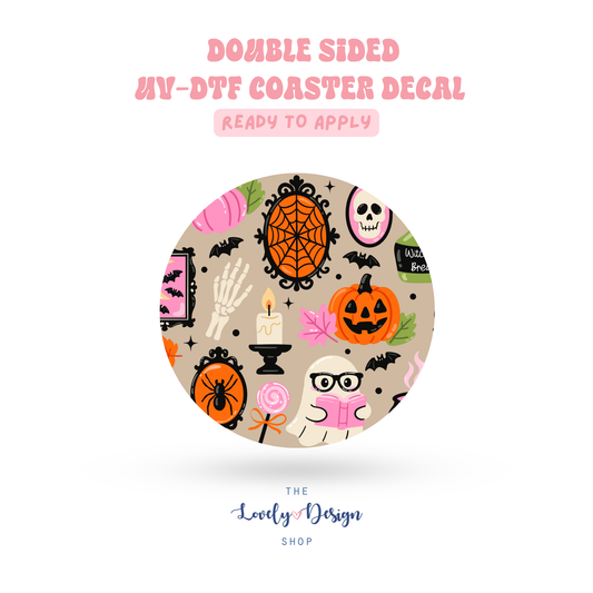 Witchy Boo Crew - UV DTF Coaster Decal - Aug 27