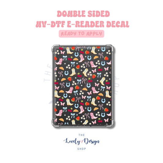 Cowgirl Summer - UV DTF E-Reader Decal - Aug 8