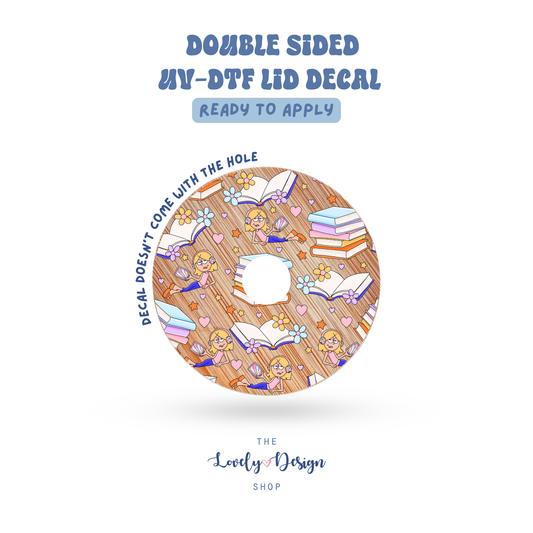 Liz Books - UV DTF Lid Decal - Aug 8