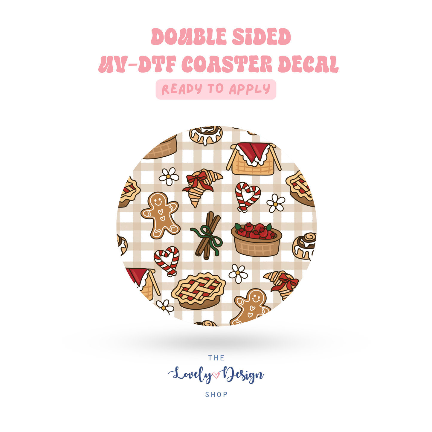 Winter Treats - UV DTF Coaster Decal - Sep 15