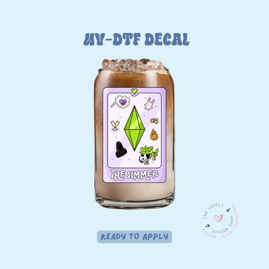 The Simmer Tarot Card - UV DTF Cup Decal - Apr 23
