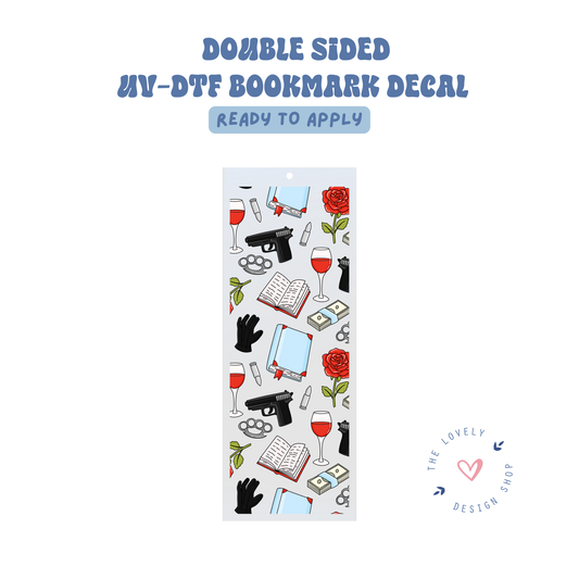 Mafia Romance - UV DTF Bookmark Decal - Aug 8