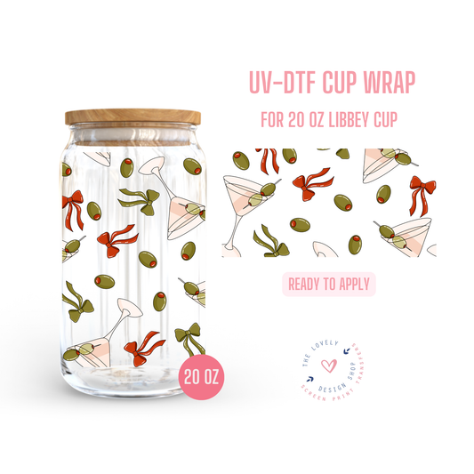 Dirty Martini - UV DTF 20 oz Libbey Cup Wrap - Jan 14