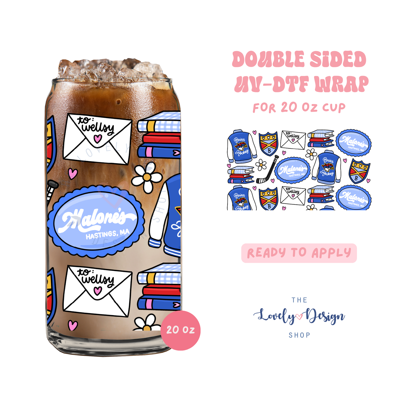 Campus Life 3 - UV DTF 20 oz Libbey Cup Wrap - July 24