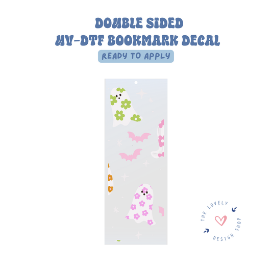Daisy Ghosts - UV DTF Bookmark Decal - Aug 8